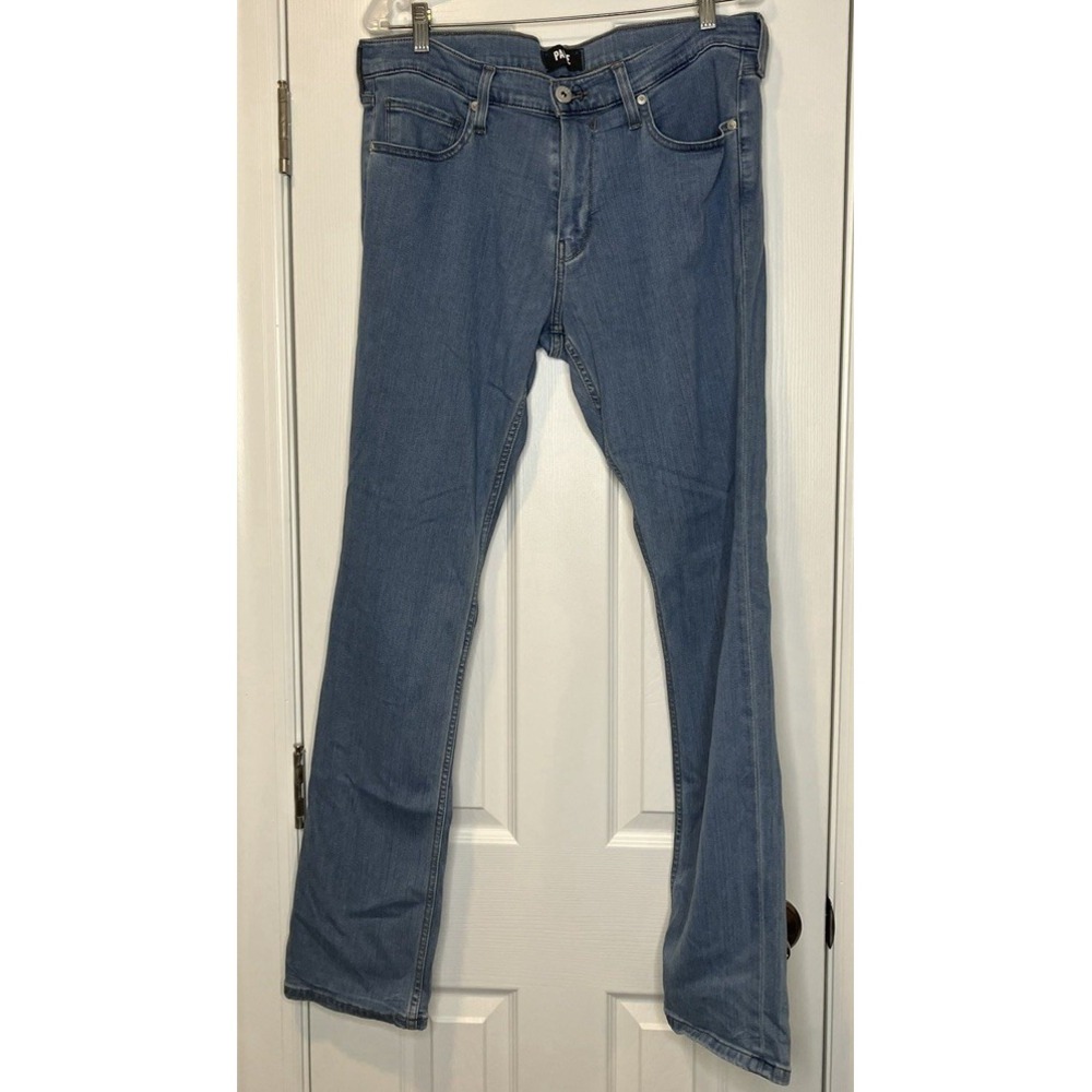 Paige‎ Men's Federal Denim Jeans Straight Light Blue Size 34 Fits 36